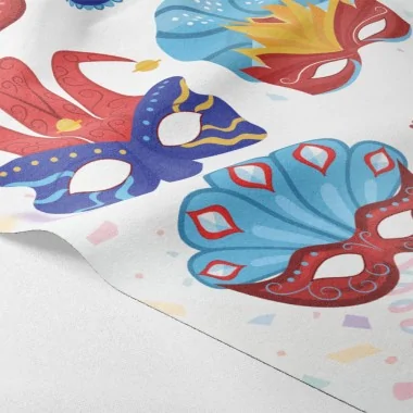 Carnaval maskers paneel in vilt of dun vilt - set van 6 stuks oosters 2