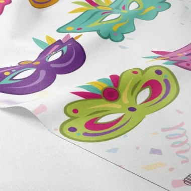 Carnaval maskers paneel in vilt of dun vilt - set van 6 stuks braziliaanse mod. 3 2
