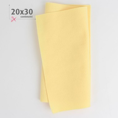 Soft Felt Pastel Yellow 20X30 cm