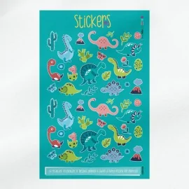 Vilt of Dun Vilt Paneel Stickers - Dinosaurussen & Cactussen