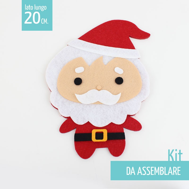 Santa Claus In felt And soft felt To Assemble