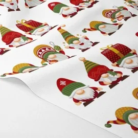 Pannello stickers natalizio in feltro o pannolenci - gnomi e regali 2|IDEEINFELTRO.COM