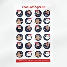 Christmas Stickers in felt or soft felt - Ho Ho Ho Labels