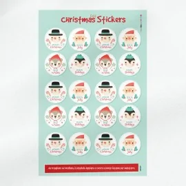 Christmas Stickers in felt or soft felt - Best Wishes Labels