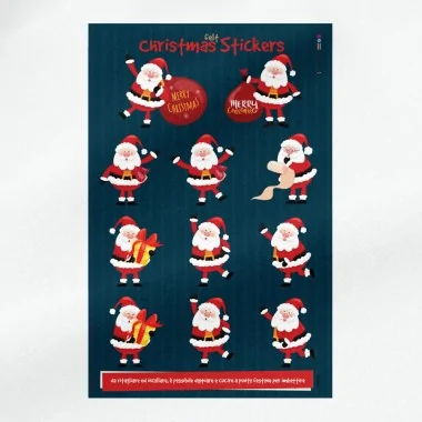 Pegatinas navideñas en fieltro y tela de fieltro 2