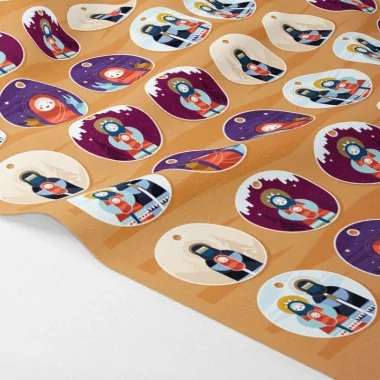 Autocollants de Noël en feutrine et tissu feutrine