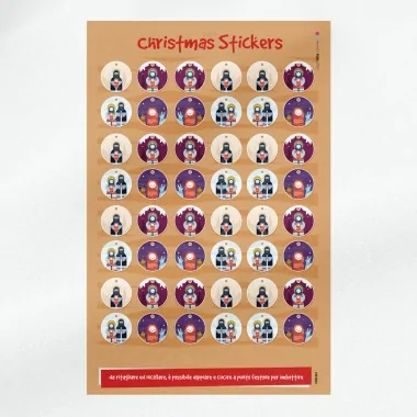 Pegatinas navideñas en fieltro y tela de fieltro 2