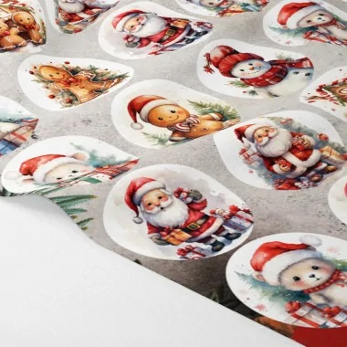 Christmas Balls In soft felt 24 pieces "Mix Luxury mod.33" 2