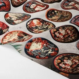 Palline natalizie in pannolenci 24 pezzi "mix luxury mod. 7"|IDEEINFELTRO.COM