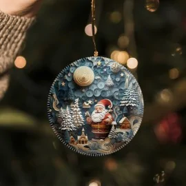 Palline natalizie in pannolenci 24 pezzi "mix luxury mod. 18"|IDEEINFELTRO.COM