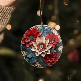 Palline natalizie in pannolenci 24 pezzi "mix luxury mod. 14"|IDEEINFELTRO.COM
