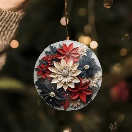 Palline natalizie in pannolenci 24 pezzi "mix luxury mod. 15"|IDEEINFELTRO.COM