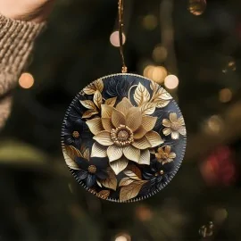 Palline natalizie in pannolenci 24 pezzi "mix luxury mod. 10"|IDEEINFELTRO.COM