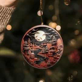 Palline natalizie in pannolenci 24 pezzi "mix luxury mod. 15"|IDEEINFELTRO.COM