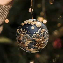 Palline natalizie in pannolenci 24 pezzi "mix luxury mod. 12"|IDEEINFELTRO.COM