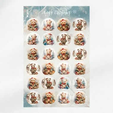 Palline di natale in pannolenci da 10, 12 e 16 cm - natività - cod.247|IDEEINFELTRO.COM 2