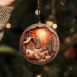 Palline natalizie in pannolenci 24 pezzi santa claus mod. 1|IDEEINFELTRO.COM