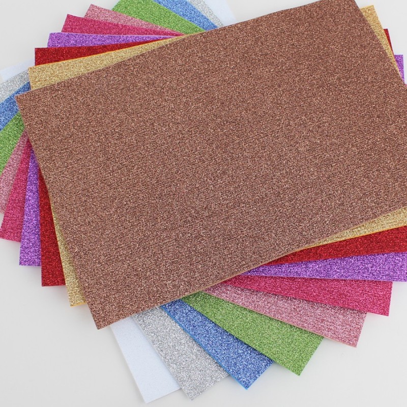 Dun vilt extra glitter - paars
