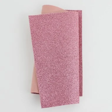 Dun vilt extra glitter - antiek roze