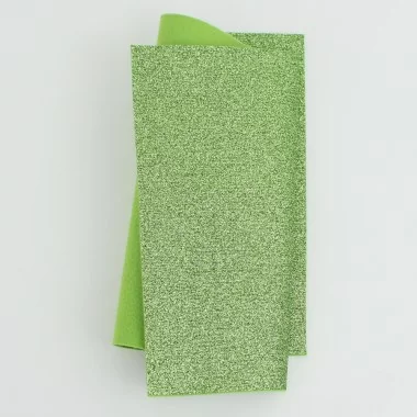 Soft Felt Extra Glitter - Apple Green