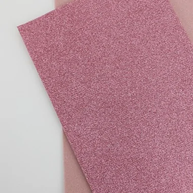 Vilt 3 mm extra glitter - antiek roze