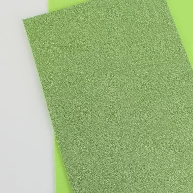 Feltro 3 mm Extra Glitter - Verde Mela