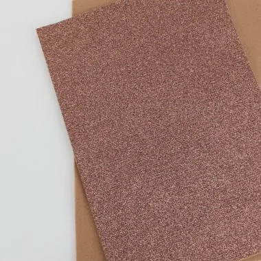 Felt 3 mm extra glitter - brown