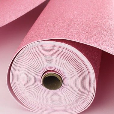 Roll moosgummi / Eva / Foamy - Pink Glitter - 10 Meter