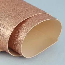 Eva Glitter Eraser 50X100 cm - Roz pudră la metru|IDEEINFELTRO.COM