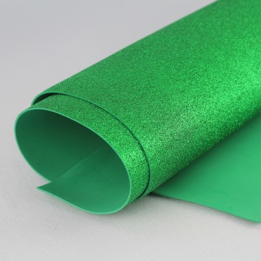 Spumă Eva / Spumos / Eva Glitter 50X100 cm - Verde de contor