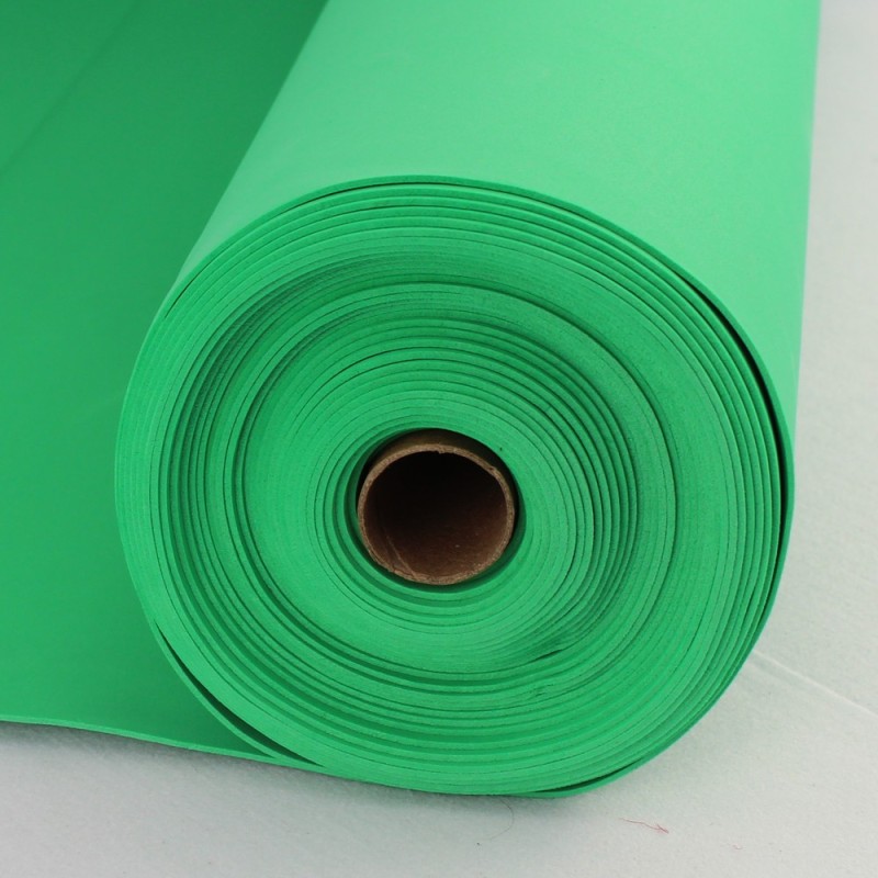 Gomma EVA / crepla / fommy  a metraggio  Verde bliardo - altezza rotolo 100 cm|IDEEINFELTRO.COM