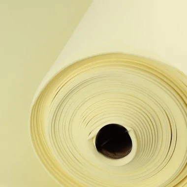 Rol EVA-schuim / crepla / moosgummi / fommy 100 cm x 10 meter - pastel geel