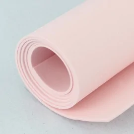 Gomma EVA / crepla / fommy  a metraggio  Rosa chiaro - altezza rotolo 100 cm|IDEEINFELTRO.COM