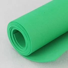 Gomma EVA / crepla / fommy  a metraggio  Verde bliardo - altezza rotolo 100 cm|IDEEINFELTRO.COM