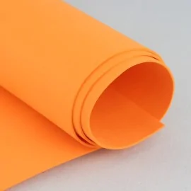 Goma EVA / Crepla / Espumosa / Mosgummi / Hoja 50 X 50 cm - Naranja|IDEEINFELTRO.COM