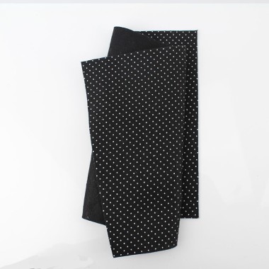 Soft Felt Printed Mini Polka Dots 20X30 cm - Black
