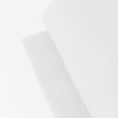 Rollo de tela de fieltro blanco H180 cm x 10 m