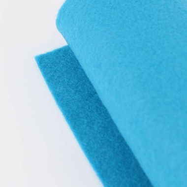 Rouleau de tissu feutrine turquoise H180 cm x 10 m