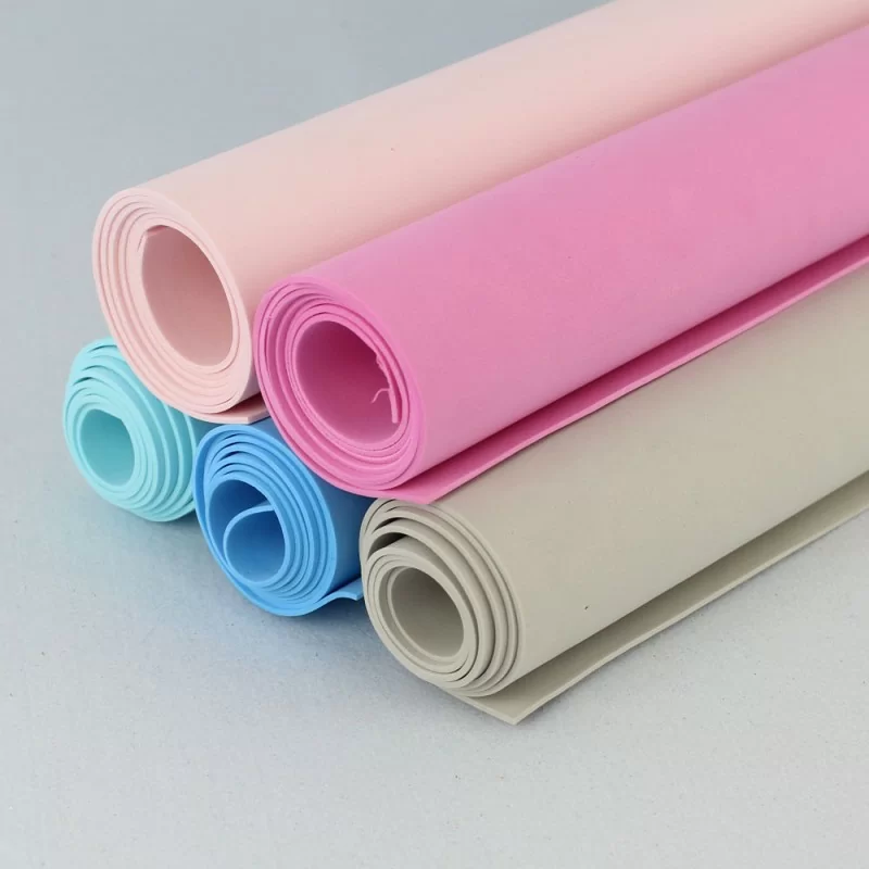 Solid Color Eva Rubber Savings Kit - 5 rolls 50X100 cm - Candy