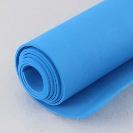Solid color EVA rubber and glitter savings kit - 5 role 50x100 cm - sky