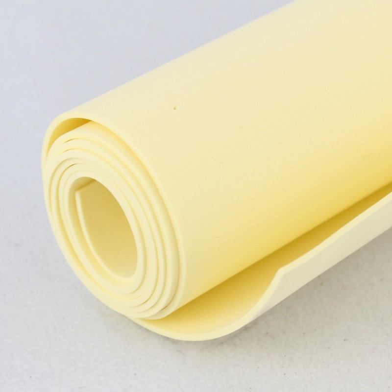 Kit d’économies en caoutchouc et paillettes EVA de couleur unie - 5 rouleaux 50x100 cm - jaune