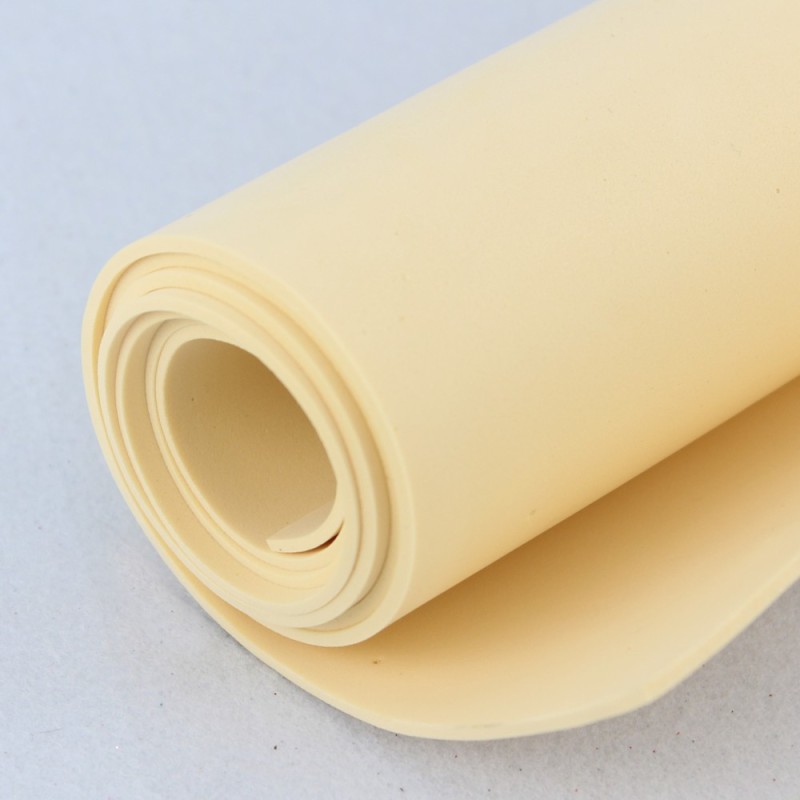 Kit d’économies en caoutchouc et paillettes EVA de couleur unie - 5 rouleaux 50x100 cm - jaune