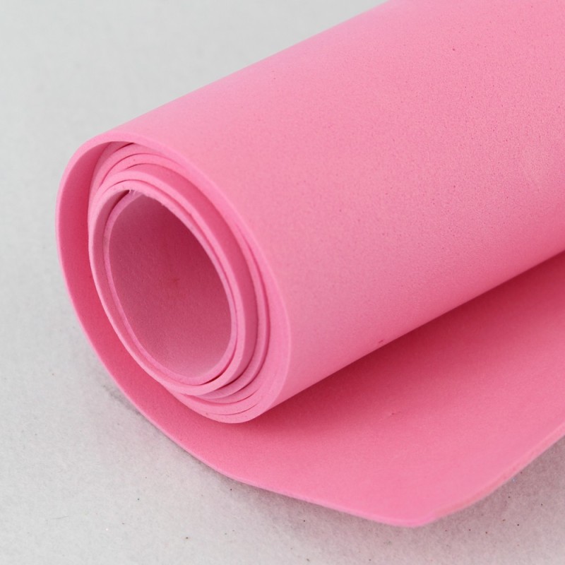 Gomma EVA tinta unita e glitter kit risparmio - 5 rotoli 50x100 cm - pink|IDEEINFELTRO.COM