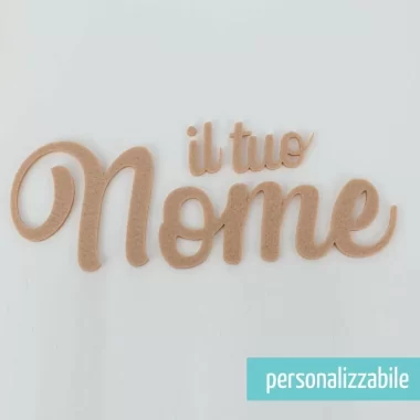 Nome In Feltro Personalizzato - Font 2