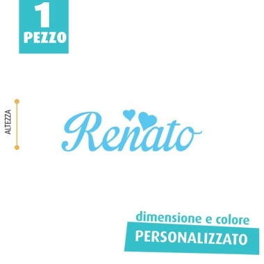Nome In Feltro Personalizzato - Renato