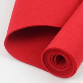 Rouleau de feutrine rouge H140 cm x 5 mt