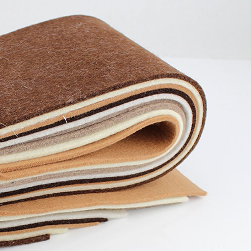 Kit de remanentes de fieltro mezcla Marrón/Gris Tórtola 350/400 gr