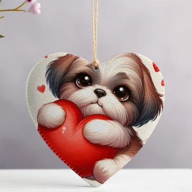 Osito de peluche con corazón y flores mod.3 para recortar en tela de fieltro - Kit de San Valentín|IDEEINFELTRO.COM 2
