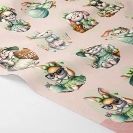 Pannello in Pannolenci "Easter Eggs" modello 57 - Kit Pasqua Coniglietti e Uova - Aquamarina|IDEEINFELTRO.COM