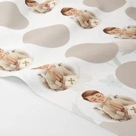 Panneau en tissu feutrine « garçon de confirmation et première communion » modèle 34 - personnalisable